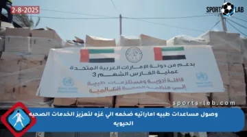 وصول مساعدات طبية إماراتية ضخمة إلى غزة لتعزيز الخدمات الصحية الحيوية